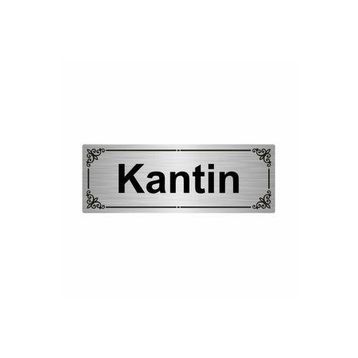 Özarslan Dizayn Kantin 7x20 cm Gümüş Renk Metal Yönlendirme Levhası