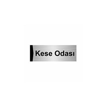 Özarslan Dizayn Kese Odası 5x20 cm Gümüş Renk Metal Yönlendirme Levhası