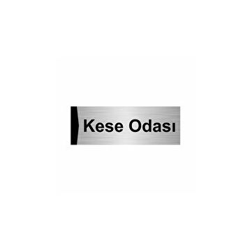 Özarslan Dizayn Kese Odası 7x20 cm Gümüş Renk Metal Yönlendirme Levhası