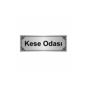 Özarslan Dizayn Kese Odası 7x20 cm Gümüş Renk Metal Yönlendirme Levhası