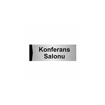 Özarslan Dizayn Konferans Salonu 5x20 cm Gümüş Renk Metal Yönlendirme Levhası