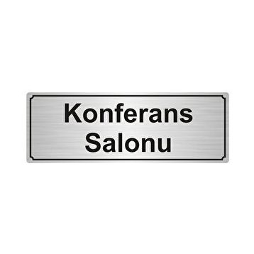 Özarslan Dizayn Konferans Salonu 5x20 cm Gümüş Renk Metal Yönlendirme Levhası