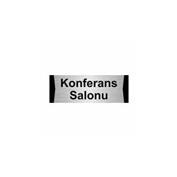 Özarslan Dizayn Konferans Salonu 5x20 cm Gümüş Renk Metal Yönlendirme Levhası