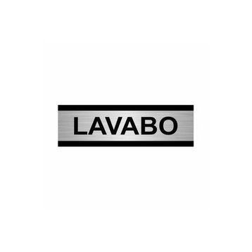 Özarslan Dizayn Lavabo 10x20 cm Gümüş Renk Metal Yönlendirme Levhası