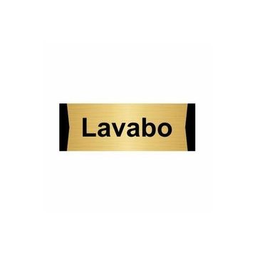 Özarslan Dizayn Lavabo 5x20 cm Altın Renk Metal Yönlendirme Levhası