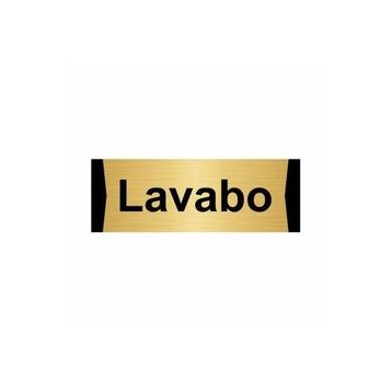 Özarslan Dizayn Lavabo 5x20 cm Altın Renk Metal Yönlendirme Levhası