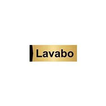 Özarslan Dizayn Lavabo 5x20 cm Altın Renk Metal Yönlendirme Levhası