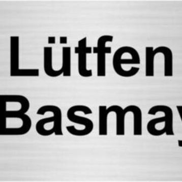 Özarslan Dizayn Lütfen Zile Basmayınız 5x20 cm Gümüş Renk Metal Yönlendirme Levhası