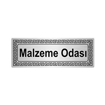 Özarslan Dizayn Malzeme Odası 7x20 cm Metal Gümüş Renk Metal Yönlendirme Levhası