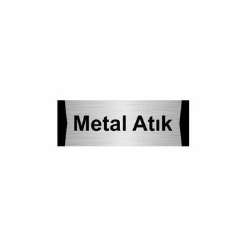 Özarslan Dizayn Metal Atık 5x20 cm Gümüş Renk Metal Yönlendirme Levhası