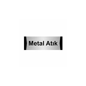 Özarslan Dizayn Metal Atık 5x20 cm Gümüş Renk Metal Yönlendirme Levhası