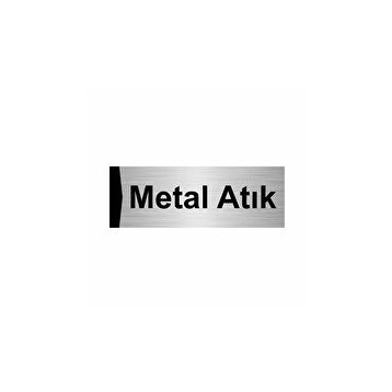 Özarslan Dizayn Metal Atık 5x20 cm Gümüş Renk Metal Yönlendirme Levhası