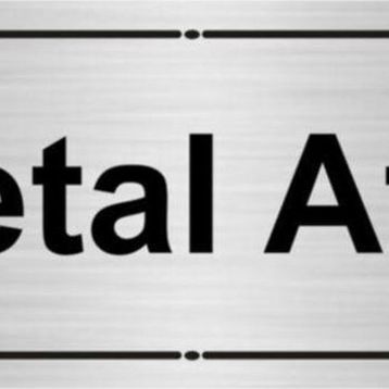 Özarslan Dizayn Metal Atık 7x20 cm Gümüş Renk Metal Yönlendirme Levhası