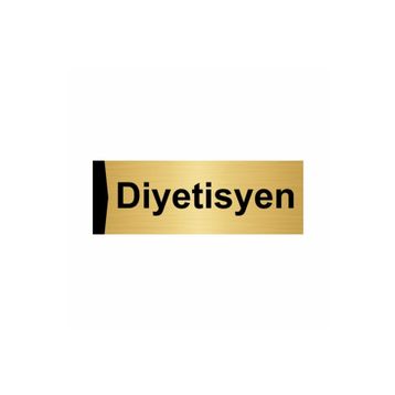 Özarslan Dizayn Muhasebe 7x20 cm Altın Renk Metal Yönlendirme Levhası