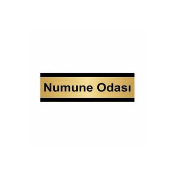 Özarslan Dizayn Numune Odası 5x20 cm Altın Renk Metal Yönlendirme Levhası