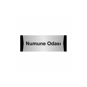 Özarslan Dizayn Numune Odası 5x20 cm Gümüş Renk Metal Yönlendirme Levhası