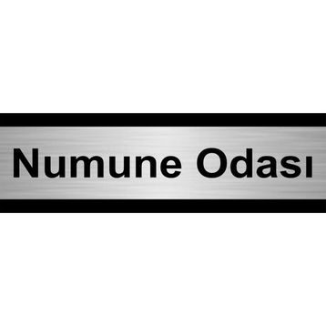 Özarslan Dizayn Numune Odası 5x20 cm Gümüş Renk Metal Yönlendirme Levhası