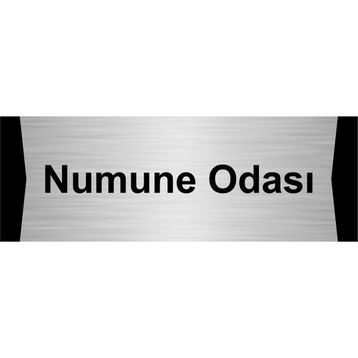 Özarslan Dizayn Numune Odası 5x20 cm Gümüş Renk Metal Yönlendirme Levhası