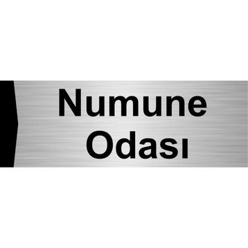 Özarslan Dizayn Numune Odası 5x20 cm Gümüş Renk Metal Yönlendirme Levhası