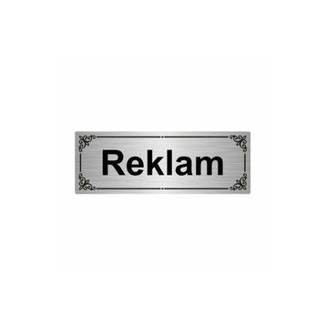 Özarslan Dizayn Reklam 7x20 cm Gümüş Renk Metal Yönlendirme Levhası