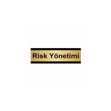 Özarslan Dizayn Risk Yönetimi 10x20 cm Altın Renk Metal Yönlendirme Levhası