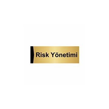 Özarslan Dizayn Risk Yönetimi 10x20 cm Altın Renk Metal Yönlendirme Levhası