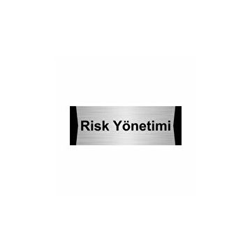 Özarslan Dizayn Risk Yönetimi 10x20 cm Gümüş Renk Metal Yönlendirme Levhası