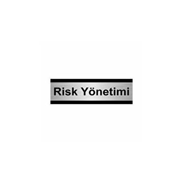 Özarslan Dizayn Risk Yönetimi 10x20 cm Gümüş Renk Metal Yönlendirme Levhası