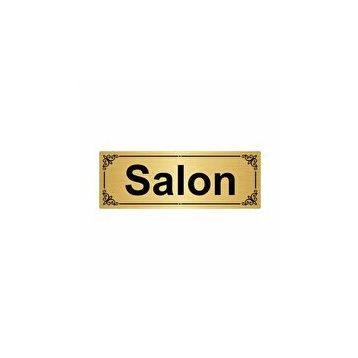 Özarslan Dizayn Salon 7x20 cm Altın Renk Metal Yönlendirme Levhası
