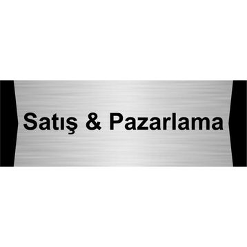 Özarslan Dizayn Satış ve Pazarlama 5x20 cm Gümüş Renk Metal Yönlendirme Levhası