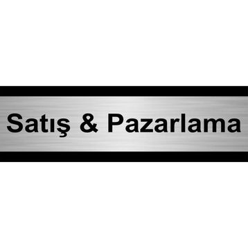 Özarslan Dizayn Satış ve Pazarlama 5x20 cm Gümüş Renk Metal Yönlendirme Levhası