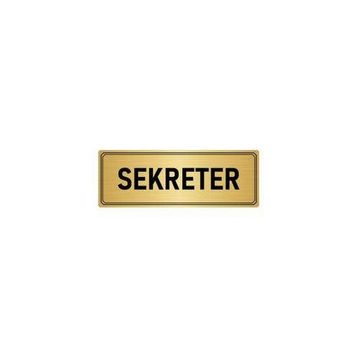 Özarslan Dizayn Sekreter 7x20 cm Altın Renk Metal Yönlendirme Levhası