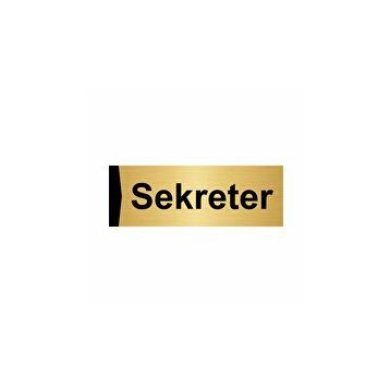 Özarslan Dizayn Sekreter 7x20 cm Altın Renk Metal Yönlendirme Levhası