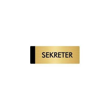 Özarslan Dizayn Sekreter 7x20 cm Altın Renk Metal Yönlendirme Levhası