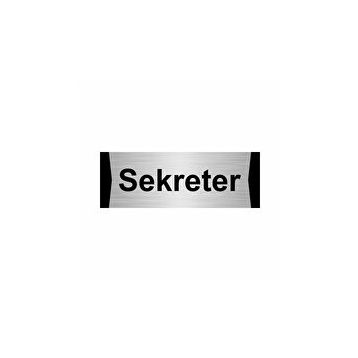 Özarslan Dizayn Sekreter 7x20 cm Gümüş Renk Metal Yönlendirme Levhası