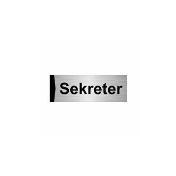Özarslan Dizayn Sekreter 7x20 cm Gümüş Renk Metal Yönlendirme Levhası