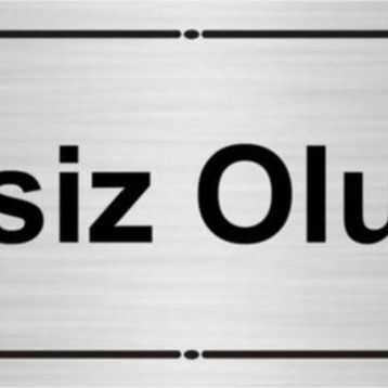Özarslan Dizayn Sessiz Olunuz 7x20 cm Gümüş Renk Metal Yönlendirme Levhası