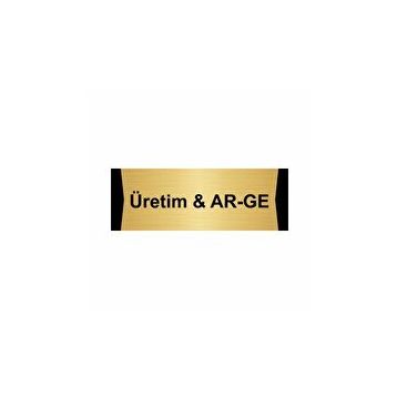 Özarslan Dizayn Üretim ve Ar-ge 5x20 cm Altın Renk Metal Yönlendirme Levhası