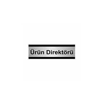 Özarslan Dizayn Ürün Direktörü 10x20 cm Gümüş Renk Metal Yönlendirme Levhası
