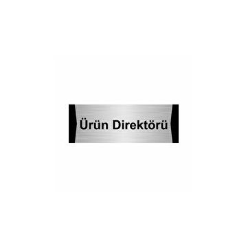 Özarslan Dizayn Ürün Direktörü 10x20 cm Gümüş Renk Metal Yönlendirme Levhası