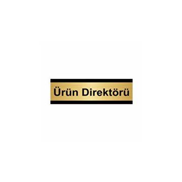 Özarslan Dizayn Ürün Direktörü 5x20 cm Altın Renk Metal Yönlendirme Levhası