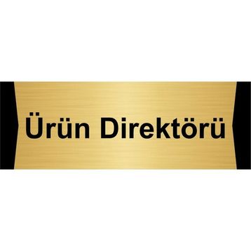 Özarslan Dizayn Ürün Direktörü 5x20 cm Altın Renk Metal Yönlendirme Levhası