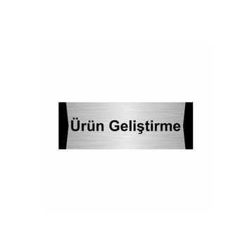 Özarslan Dizayn Ürün Geliştirme 5x20 cm Gümüş Renk Metal Yönlendirme Levhası