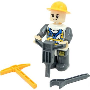 Özbayraktar Construction İşçi Figürü Lego Seti