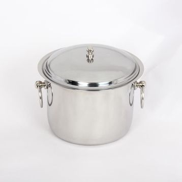 Özbir 17x11 cm Çift Cidarlı Termoslu Paslanmaz Çelik Buz Kovası