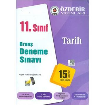 Özdebir 11. Sınıf Tarih Branş Deneme Sınavı