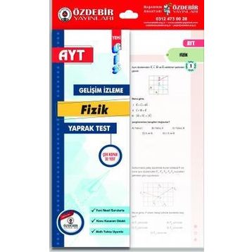 Özdebir Yayınları AYT Fizik Yaprak Test