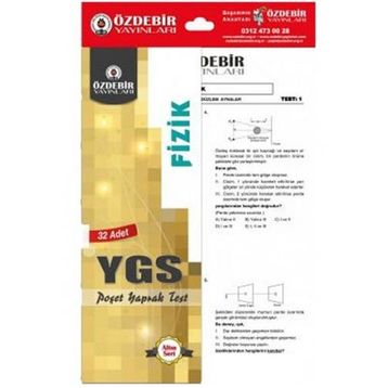 Özdebir Yayınları TYT Fizik Yaprak Test