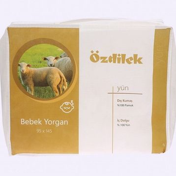 Özdilek %100 Yün Dolgulu 95x145 cm Bebek Yorganı