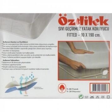 Özdilek 100x200 cm Fitted Lastikli Sıvı Geçirmez Yatak Koruyucu